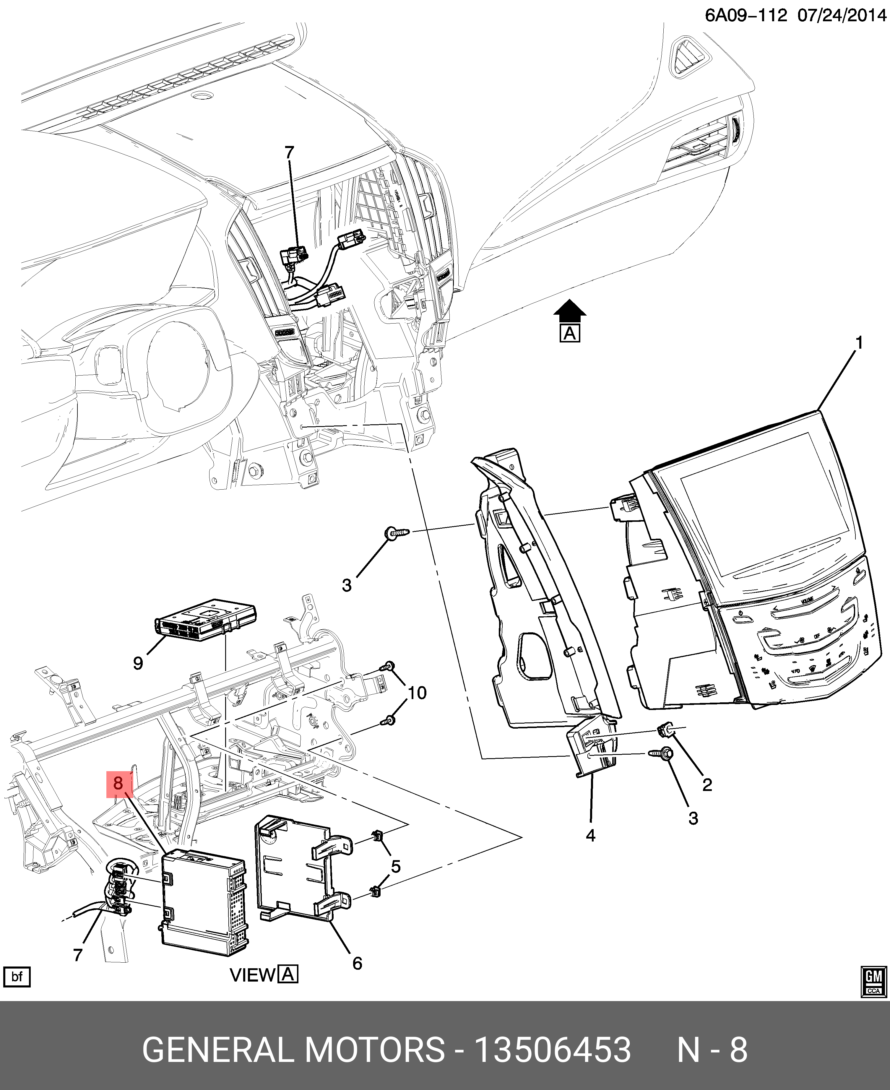13506453 GENERAL MOTORS РАДИОПРИЕМНИК