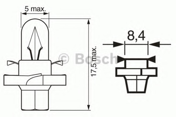1987302255 BOSCH Лампа накаливания