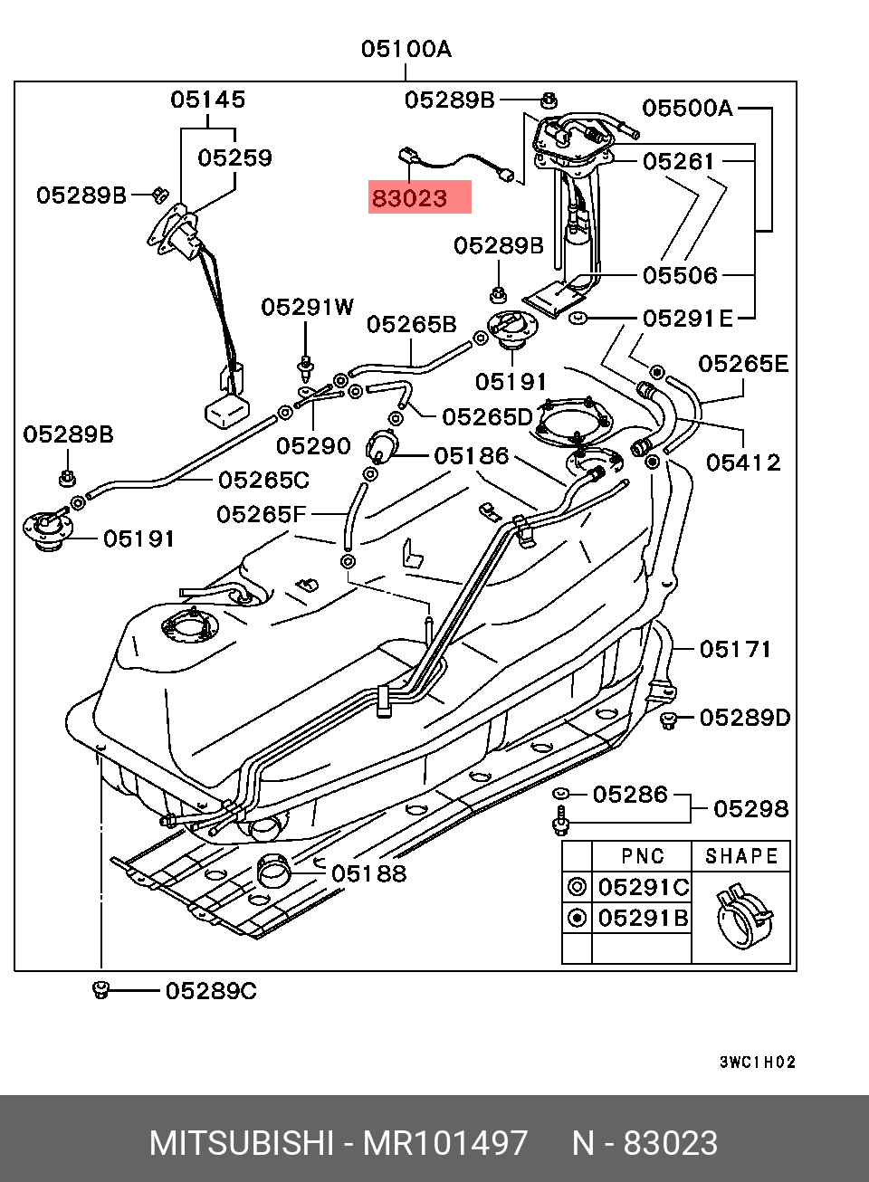 MR101497 MITSUBISHI 