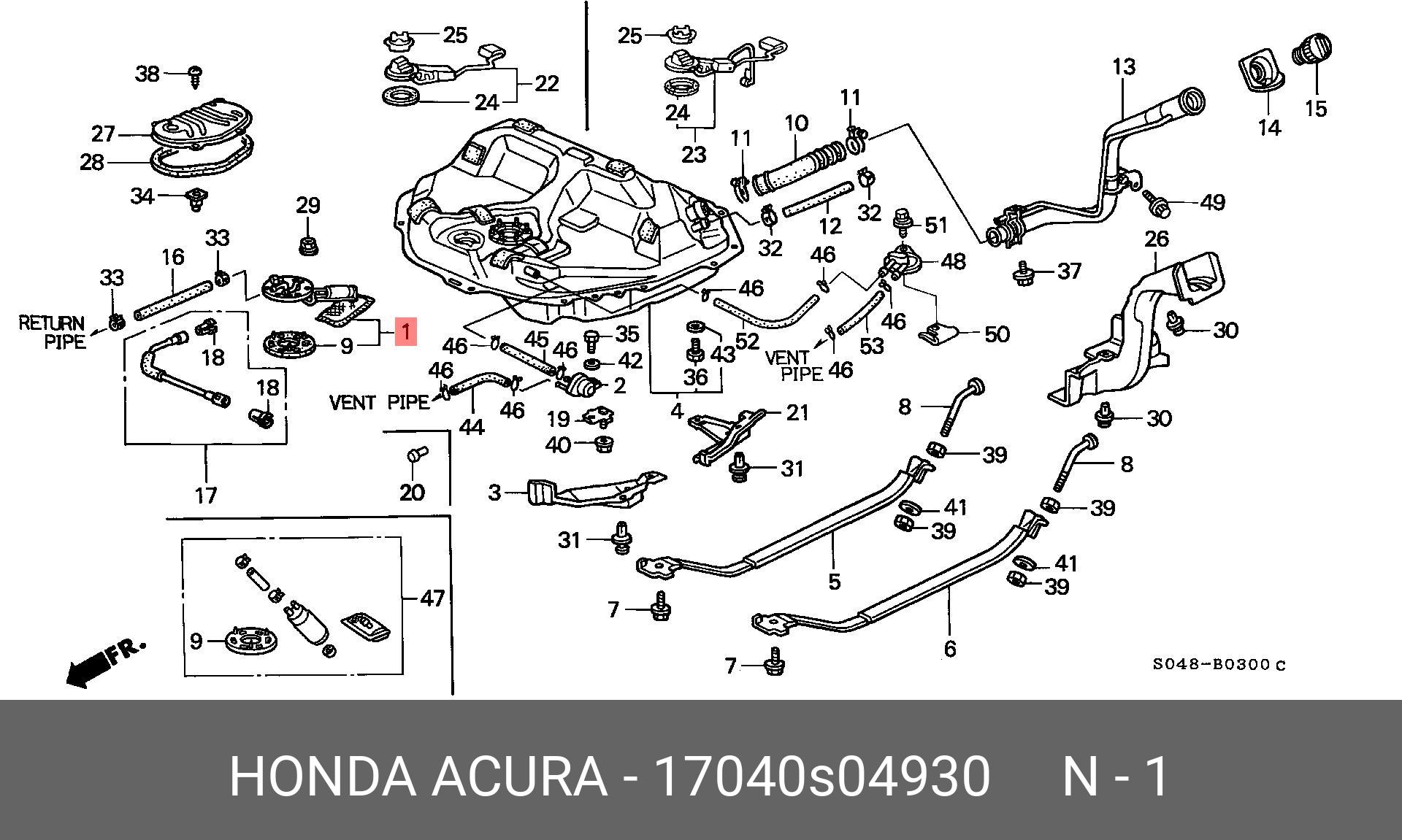 17040S04930 HONDA -