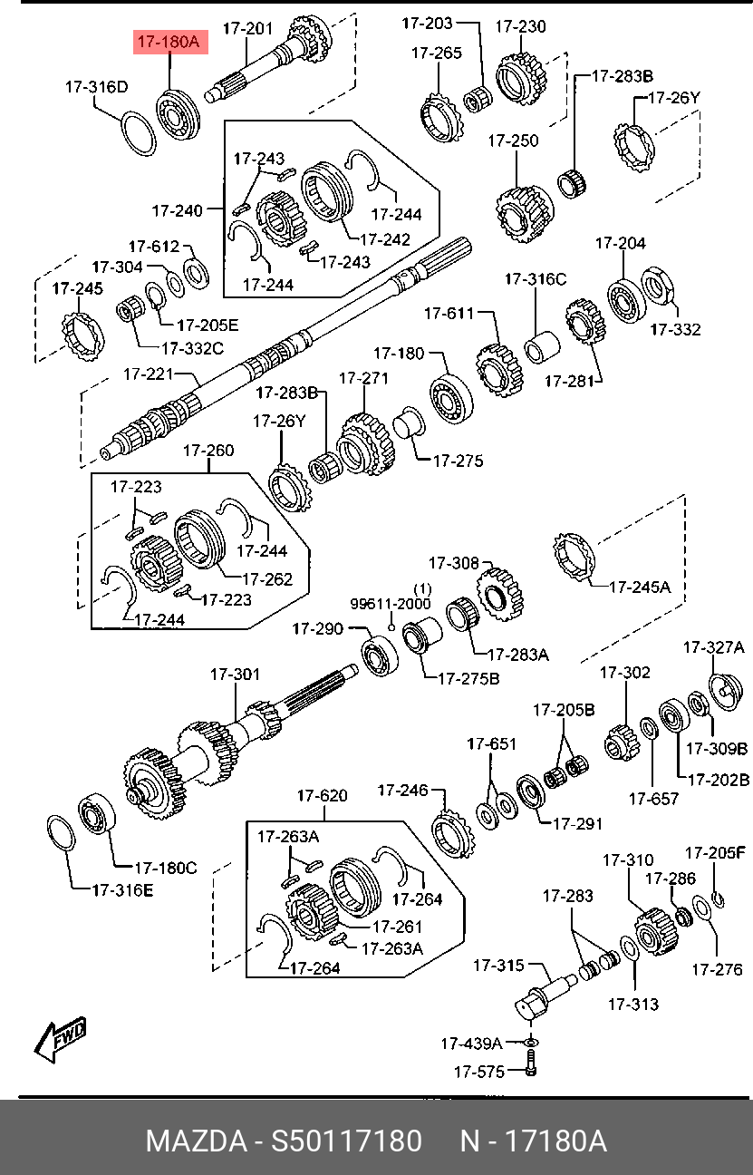 S50117180 MAZDA 