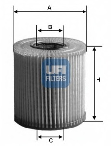 2508000 UFI Фильтр масляный VAG 05- 2.8FSI3.2FSI3.0TFSI