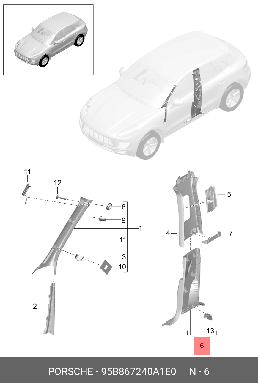 95B867240A1E0 PORSCHE 
