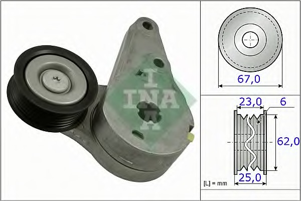 534037310 LUK Натяжная планка, поликлиновой ремень