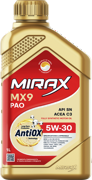 Масло моторное синтетика MIRAX MX9 SN, C3 5W-30 1 л. MIRAX 607032