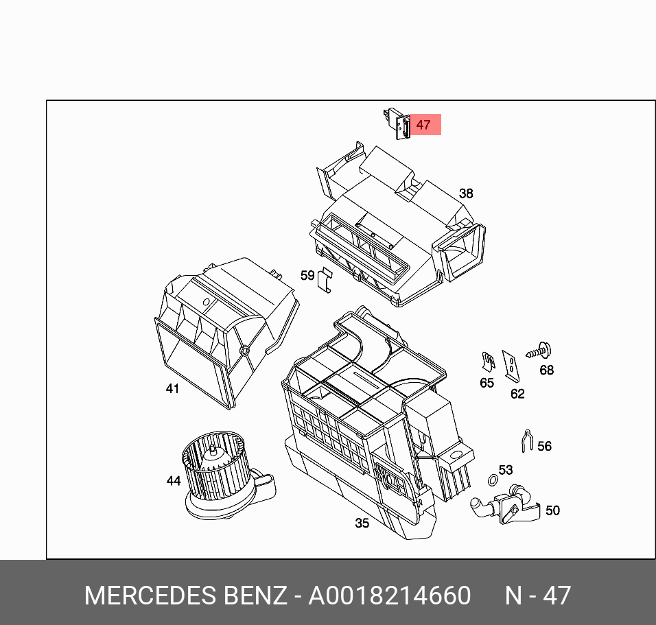 A0018214660 MERCEDES-BENZ СОПРОТИВЛЕНИЕ ДОБАВОЧНОЕ ОТОПИТЕЛЯ САЛОН