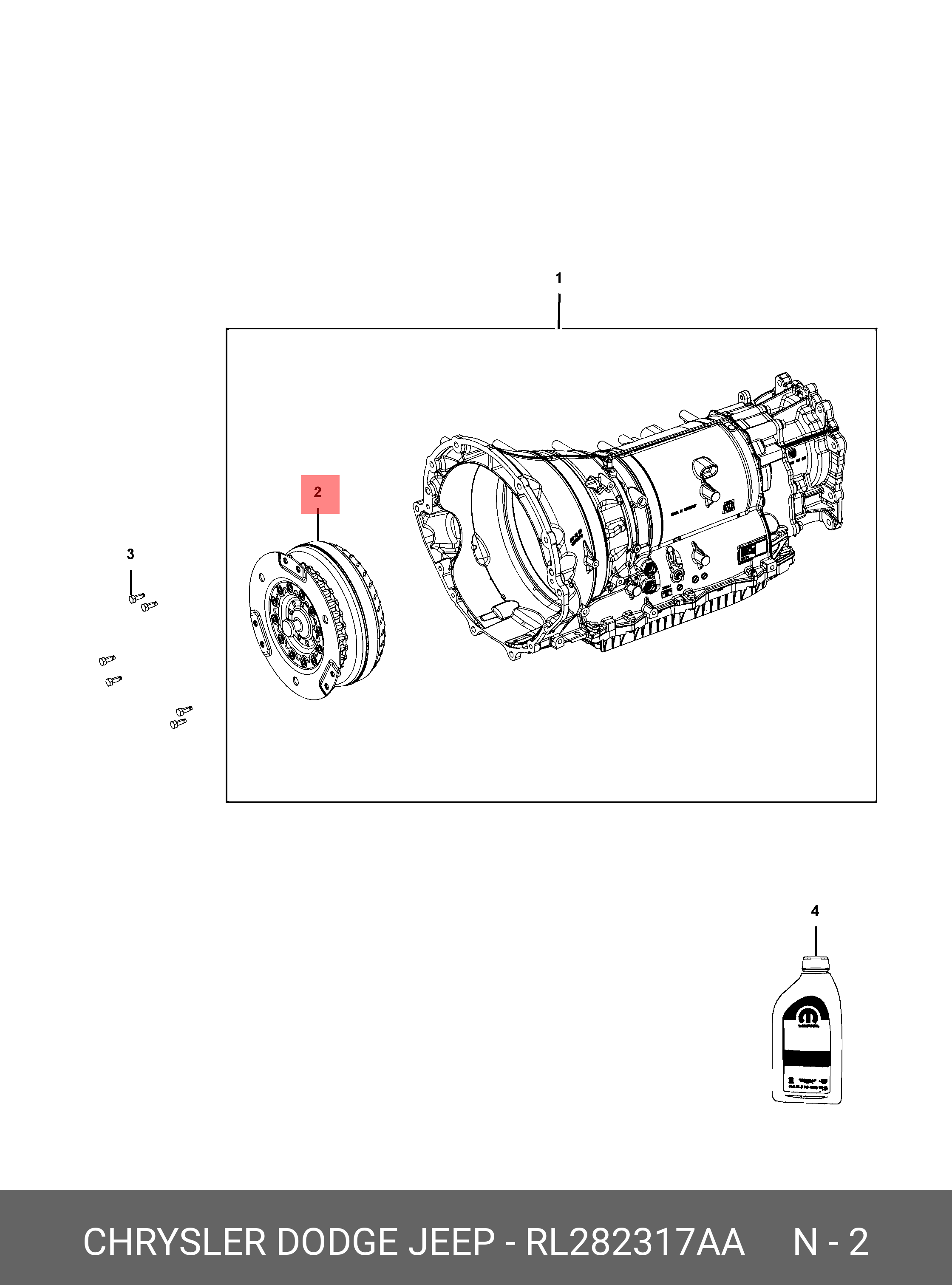 RL282317AA CHRYSLER Деталь