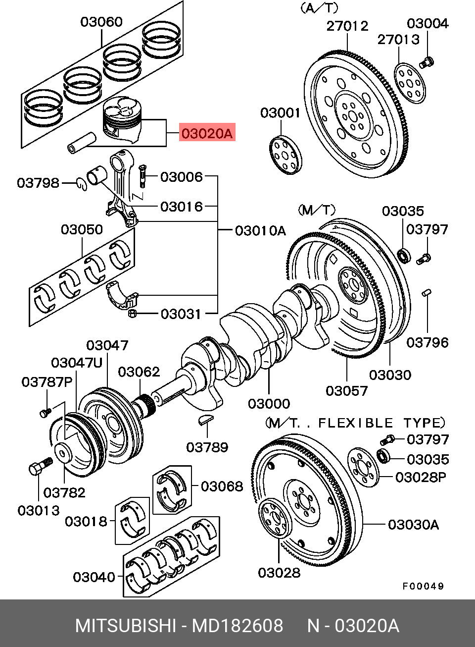 MD182608 MITSUBISHI 