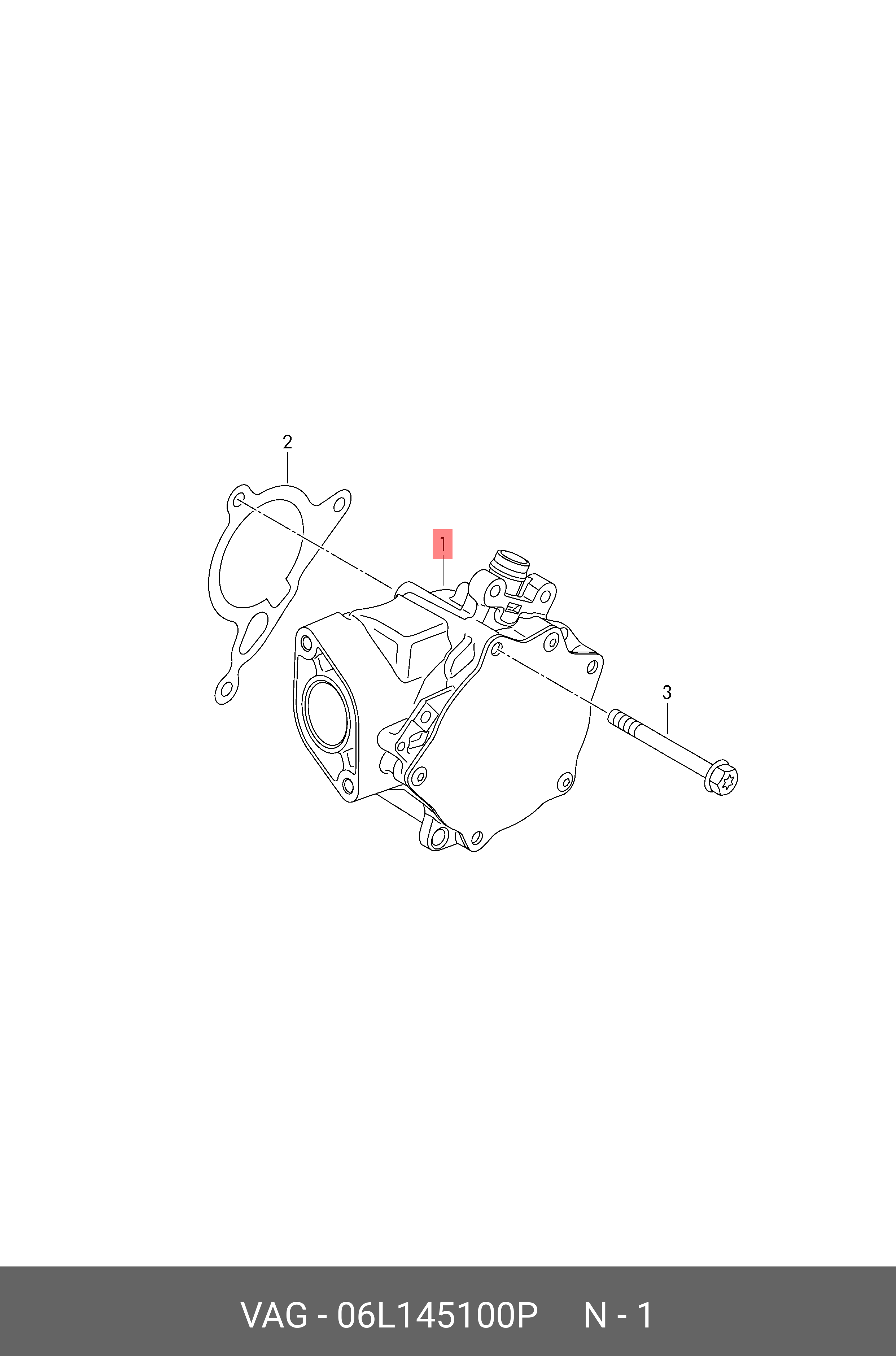 06L145100P VAG Вакуумный насос