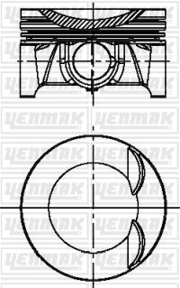 3604343000 YENMAK 82,50 mm. Порш.+палец, с кольцами