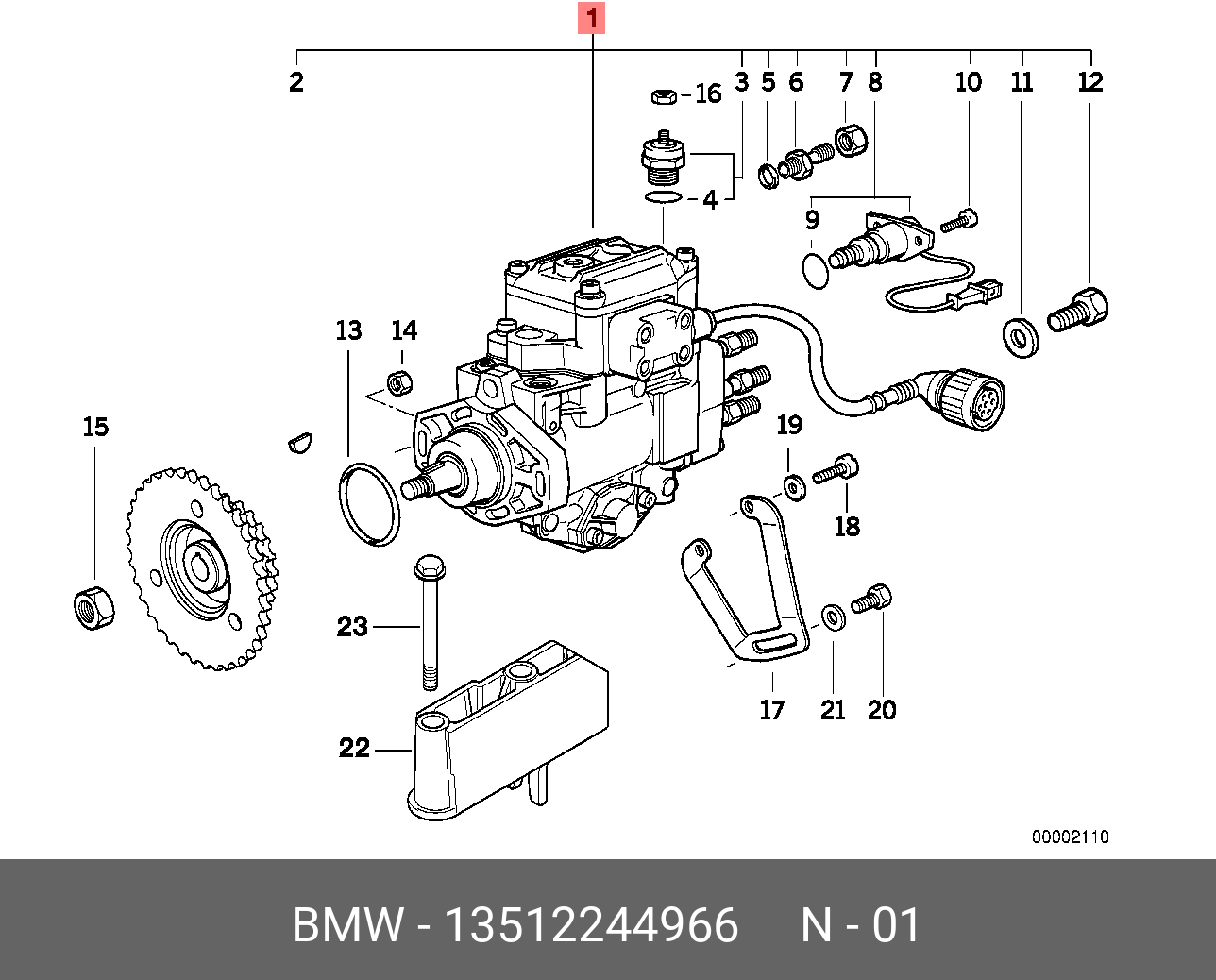 13512244966 BMW ТНВД дизельного двигателя