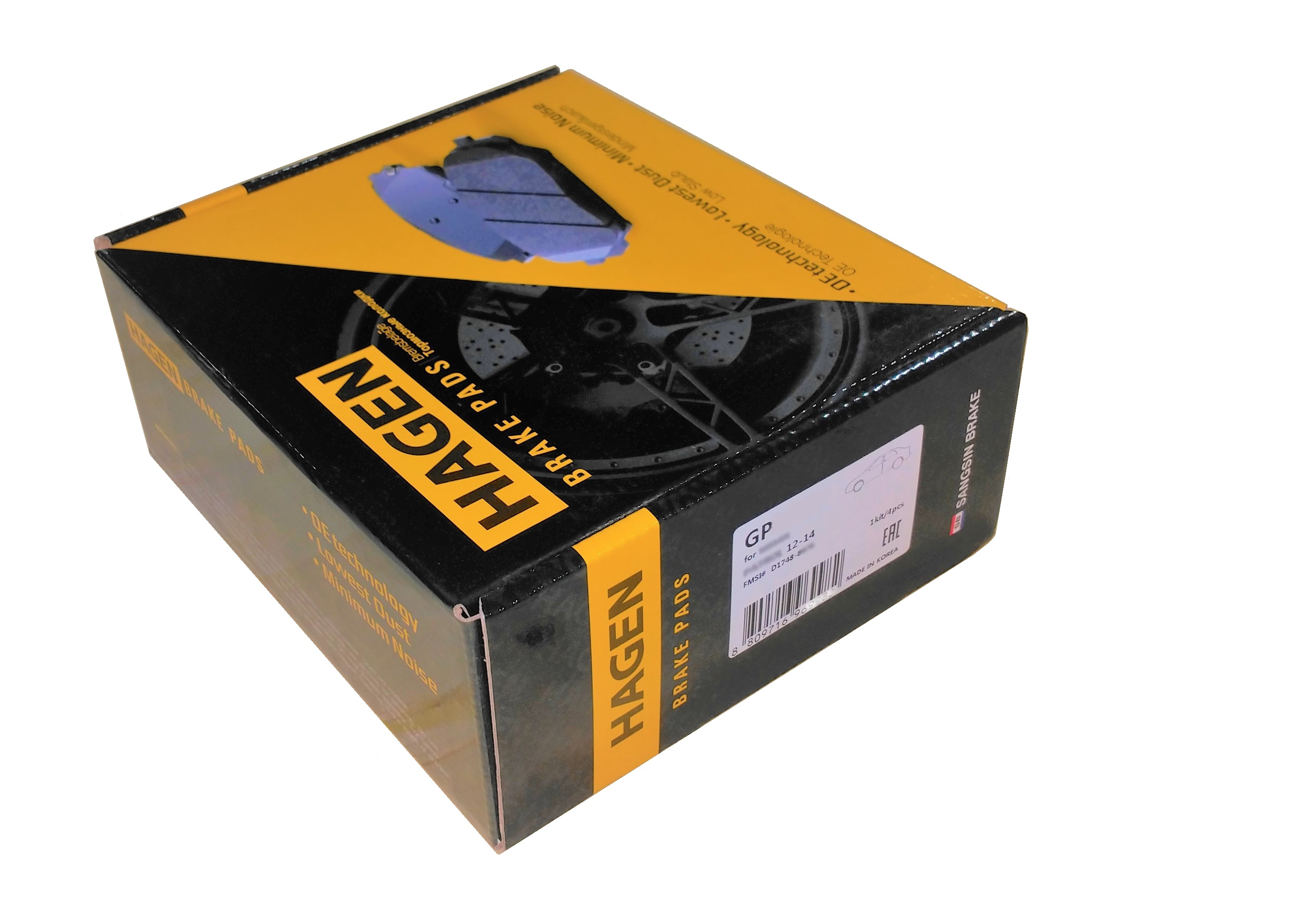 GP1384 SANGSIN BRAKE Колодки тормозные передние GP1384