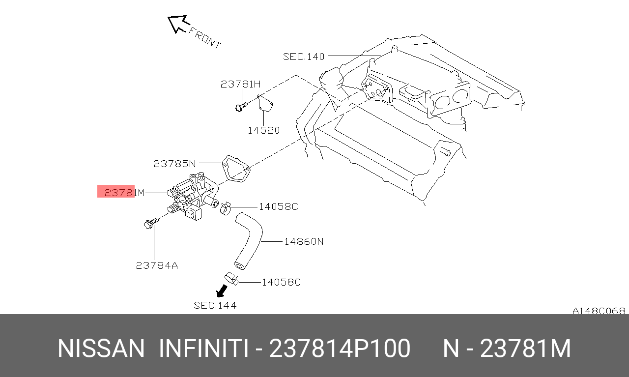 237814P100 NISSAN Деталь