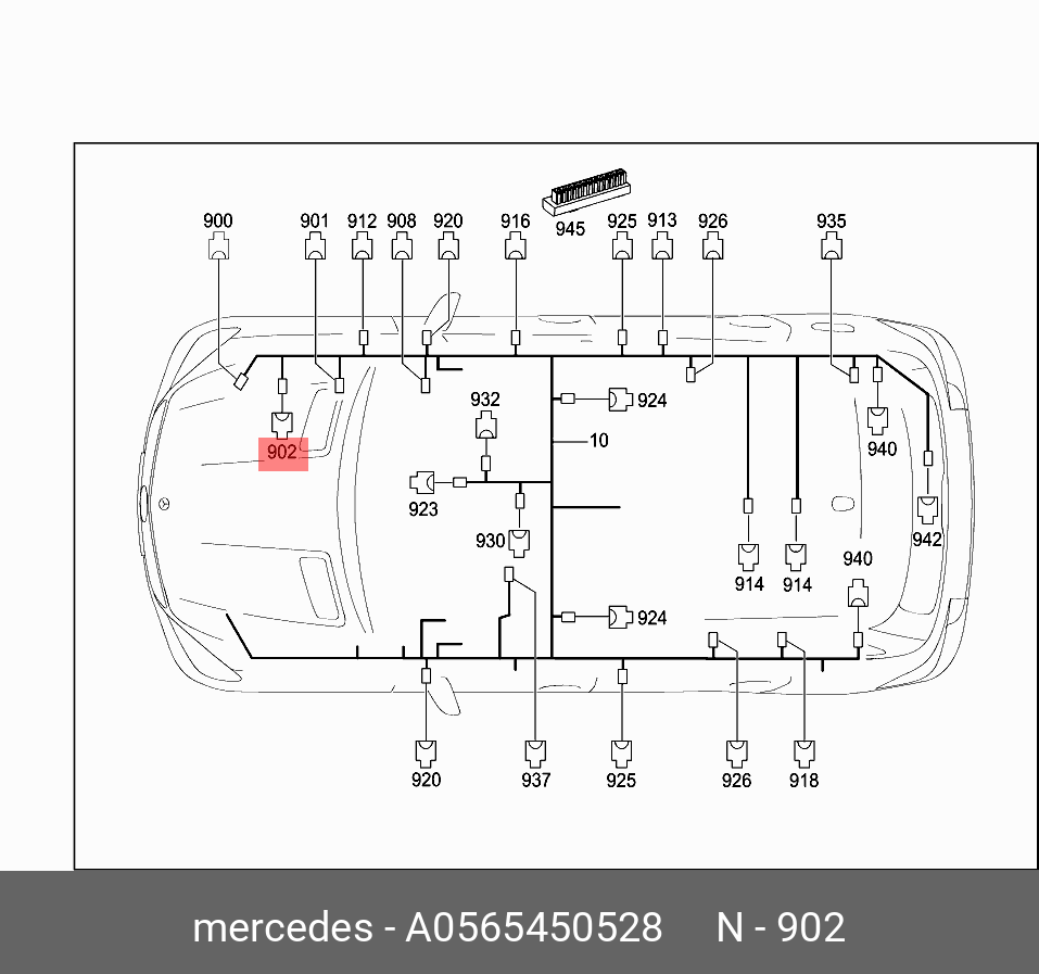 A0565450528 MERCEDES-BENZ КОРПУС РАЗЪЁМА ЭЛ.
