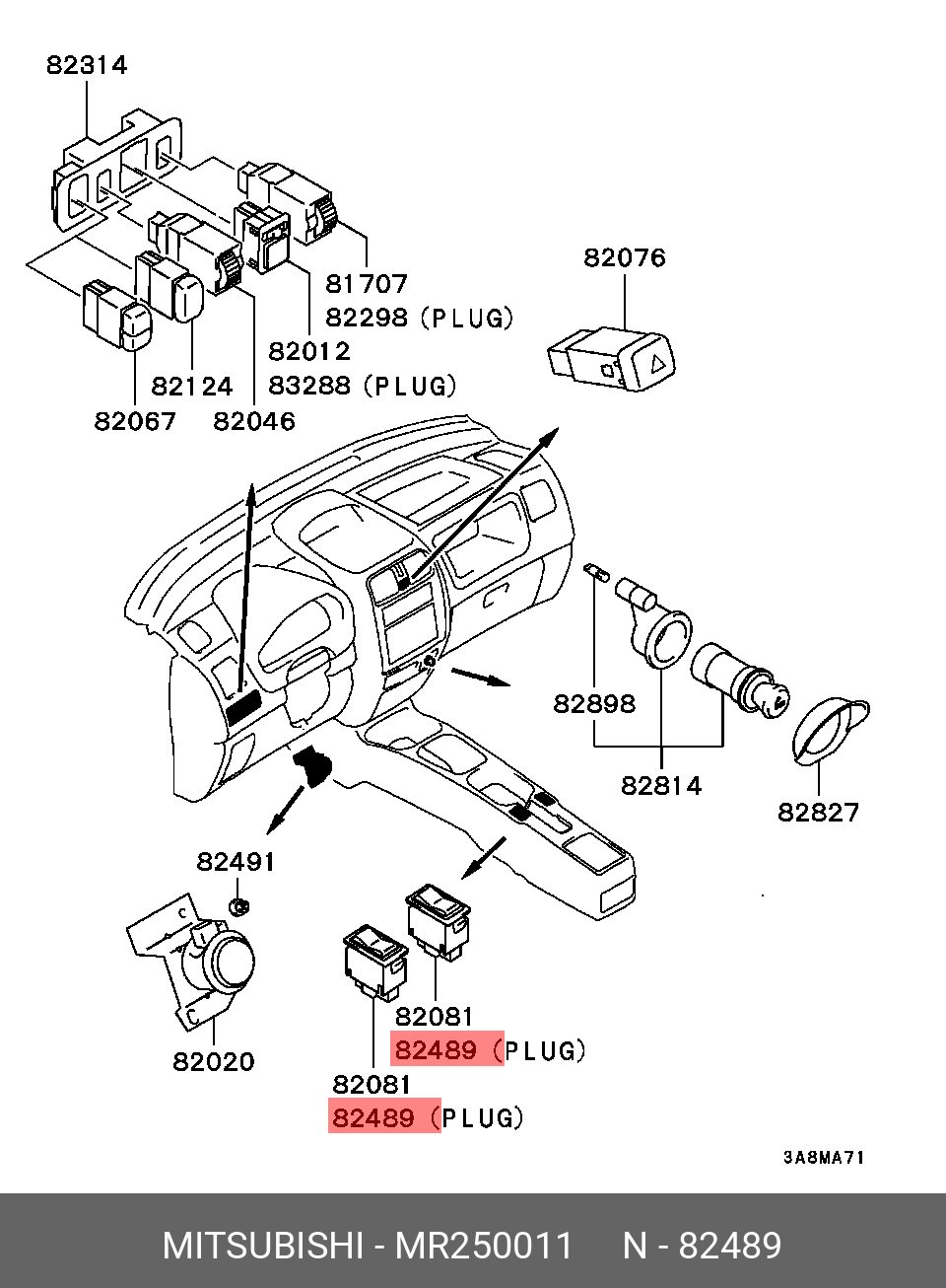MR250011 MITSUBISHI 