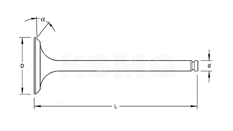 Клапан впускной KSMG KS7111204