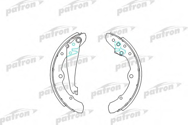 PSP151 PATRON Колодки тормозные барабанные