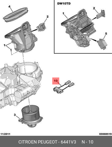 00006441V3 PEUGEOT-CITROEN Деталь