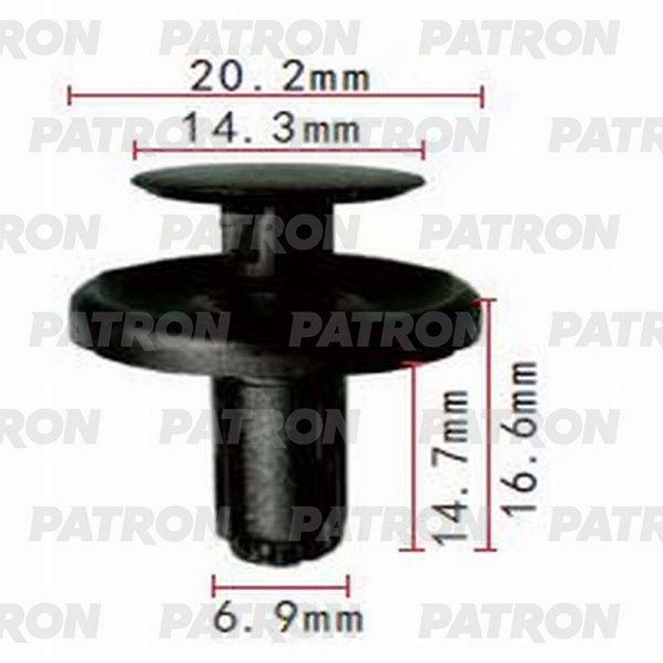 P370970 PATRON Клипса пластмассовая Lexus,Toyota применяемость 