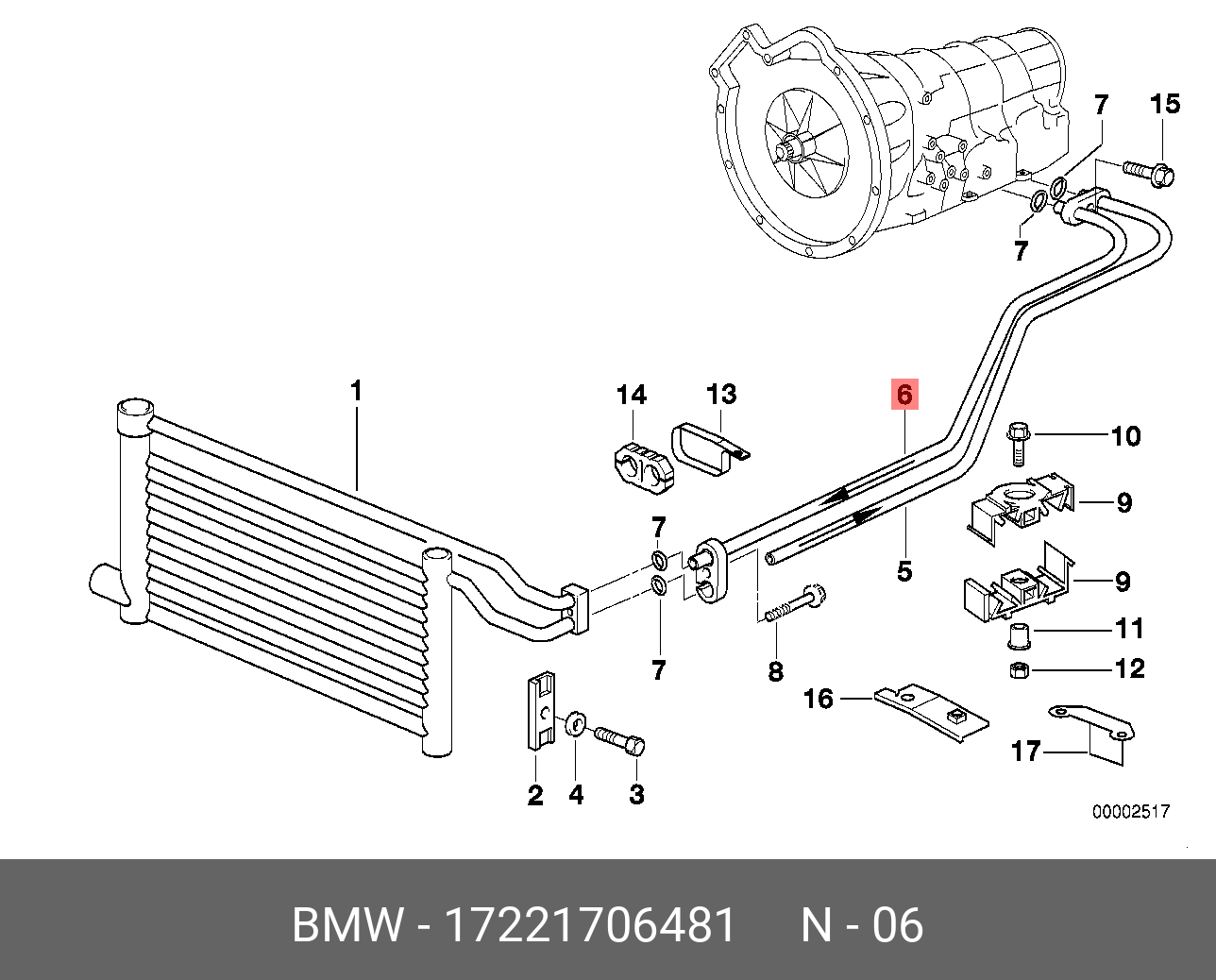 17119071518 BMW Радиатор охлаждения ДВС купить в интернет-магазине AvtoTO