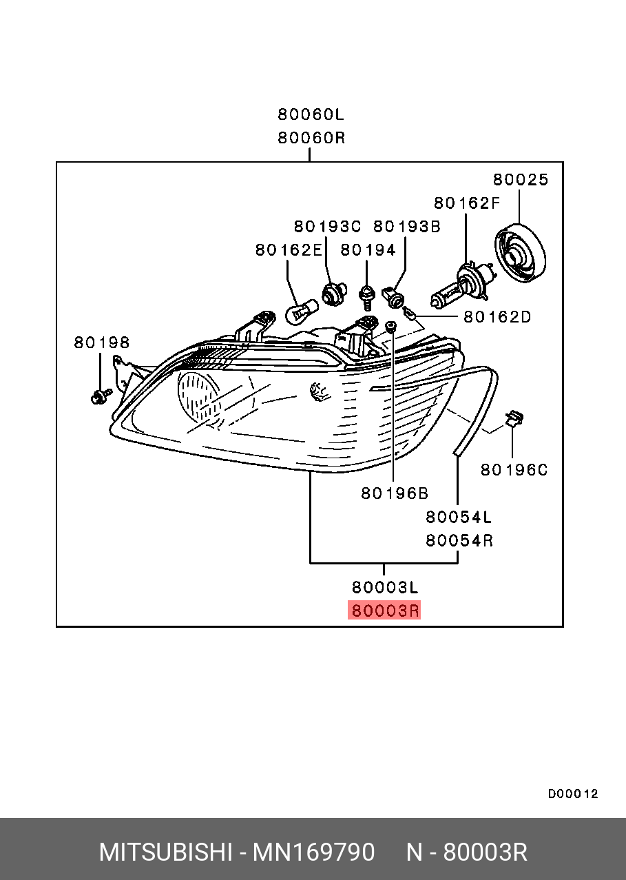 MN169790 MITSUBISHI -