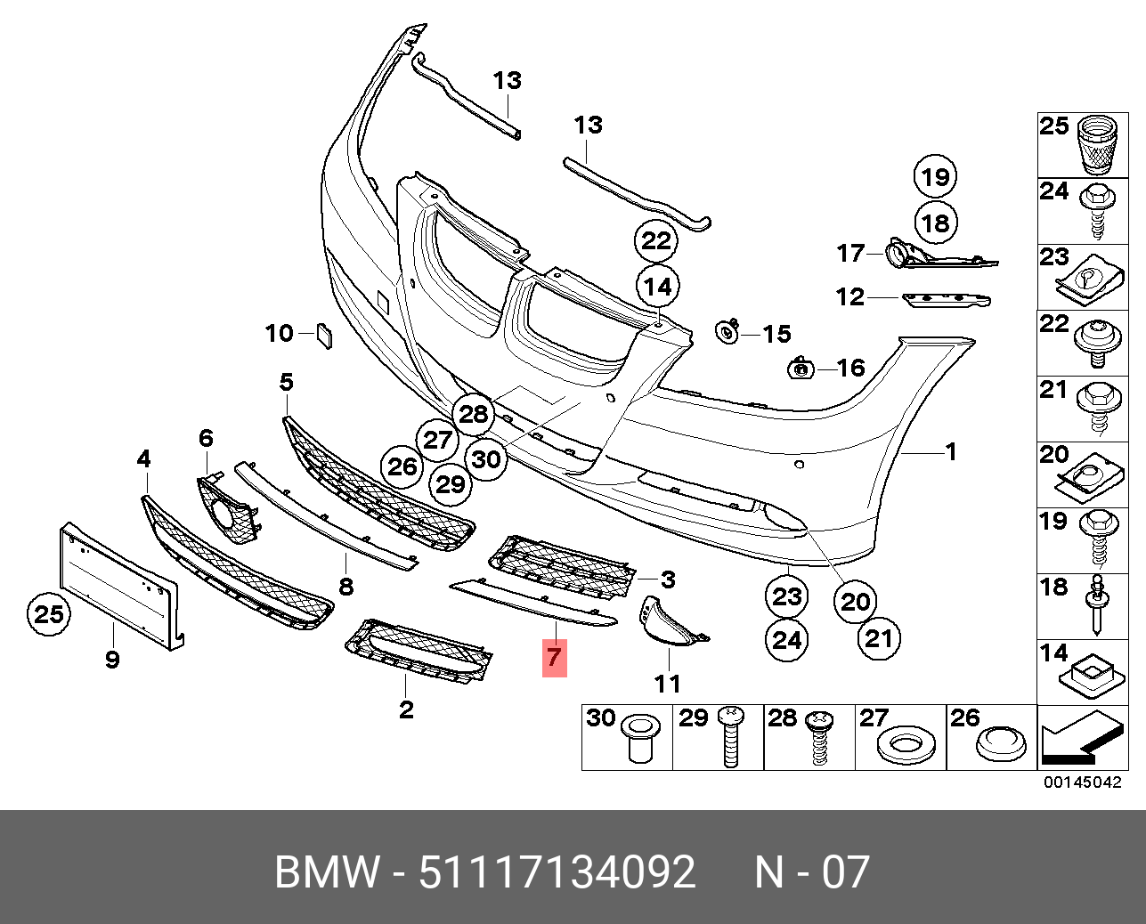 51110036839 Бампер передний bmw E90 LCI купить бу Z15612610 - iZAP24