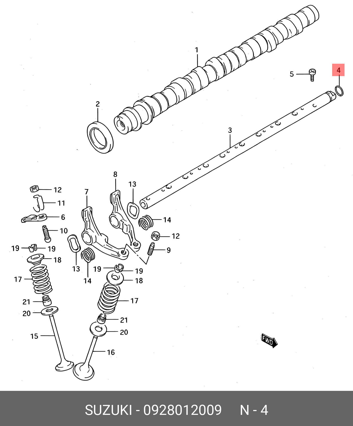 0928012009000 SUZUKI УПЛОТНИТЕЛЬНОЕ КОЛЬЦО (РЕЗ.)
