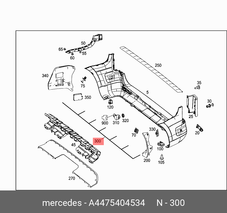A4475404534 MERCEDES-BENZ ЭЛЕКТРОПРОВОДКА