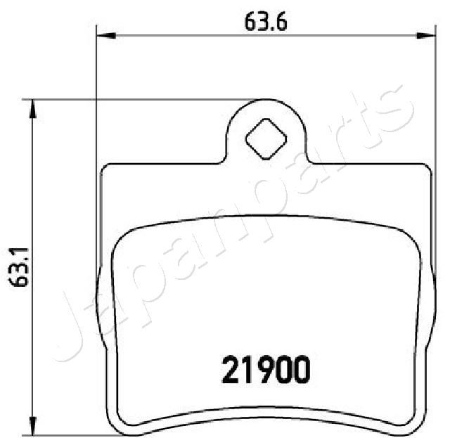 PP0503AF JAPANPARTS Комплект тормозных колодок, дисковый тормоз