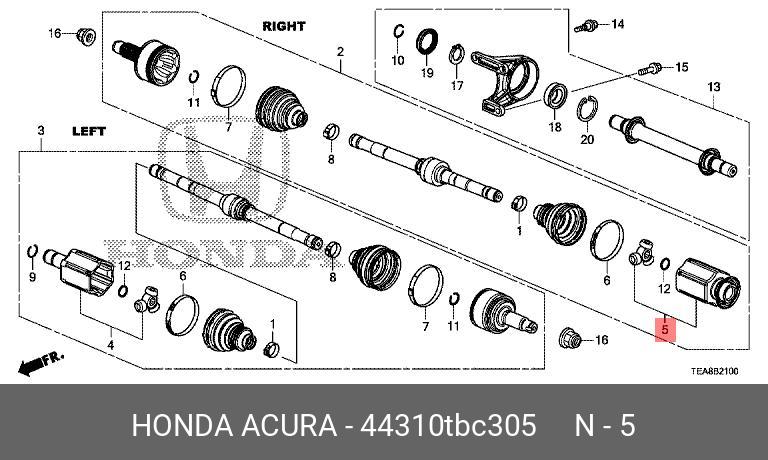 44310TBC305 HONDA 