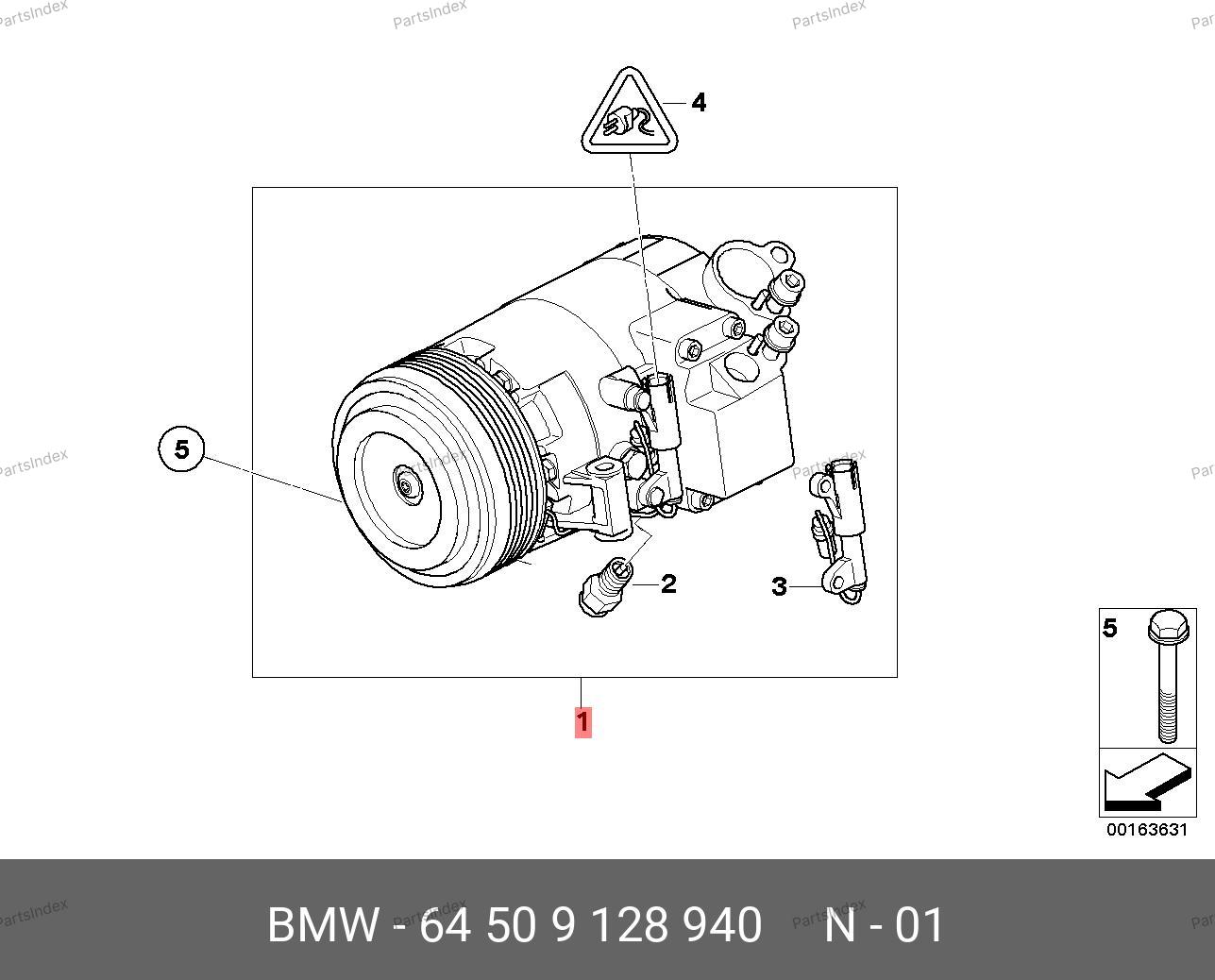 64509128940 BMW Компрессор кондиционера