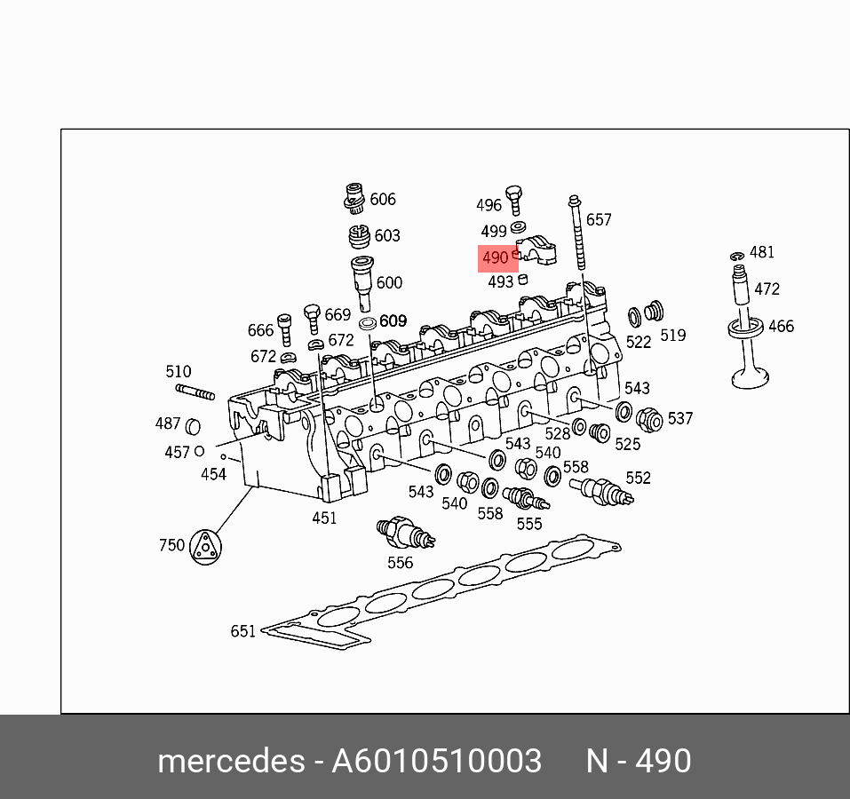 A6010510003 MERCEDES-BENZ КРЫШКА ПОДШИПНИКА КОЛЕНВАЛА