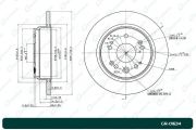 GR01634 GBRAKE Диск тормозной