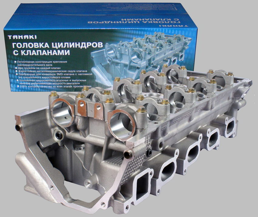 Головка блока ЗМЗ 406,405,409 дв.АИ-92 в сборе ТАНАКИ КЕНО TANAKI TKG100300761