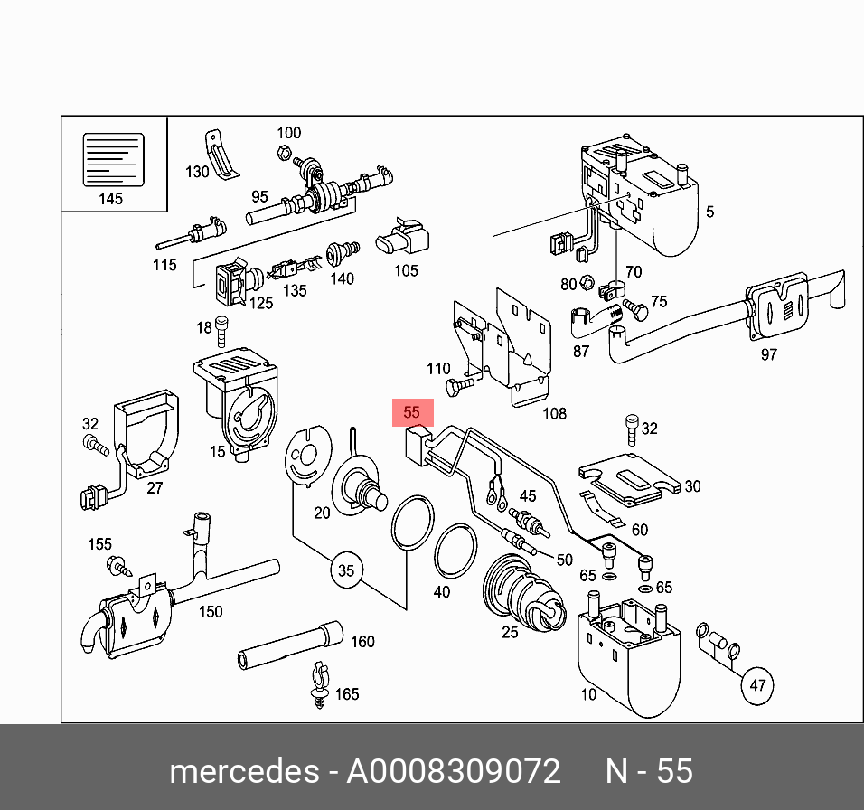 0008309072 MERCEDES-BENZ ДАТЧИК ТЕМПЕРАТУРЫ