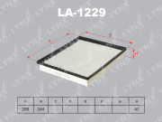 LA1229 LYNXAUTO Фильтр воздушный