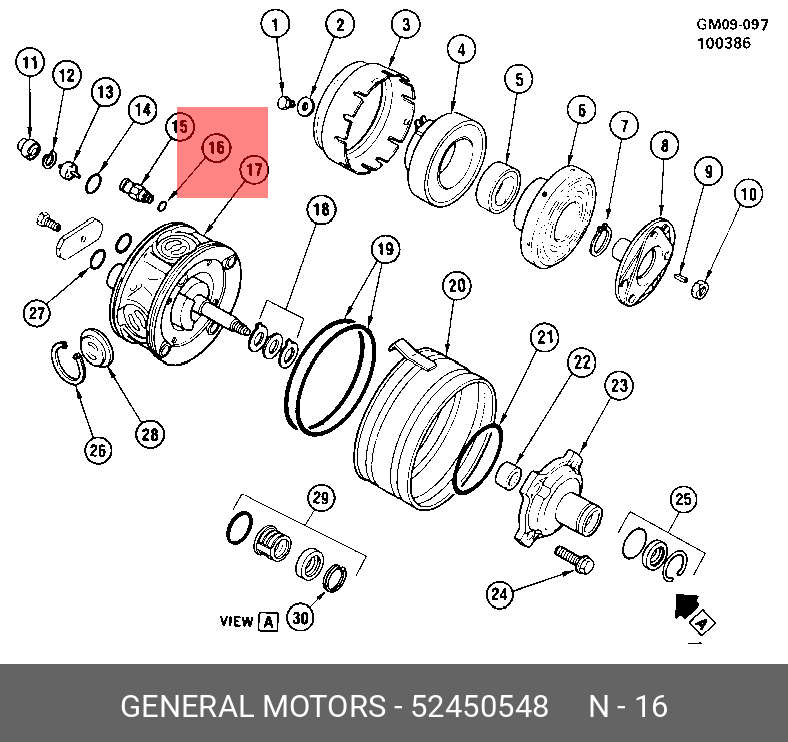 52450548 GENERAL MOTORS Сальник