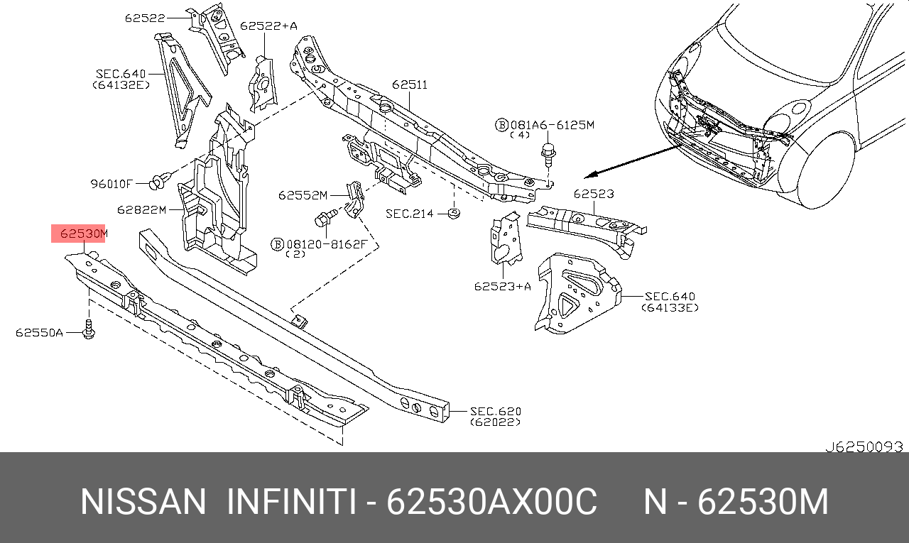 62530AX00C NISSAN 