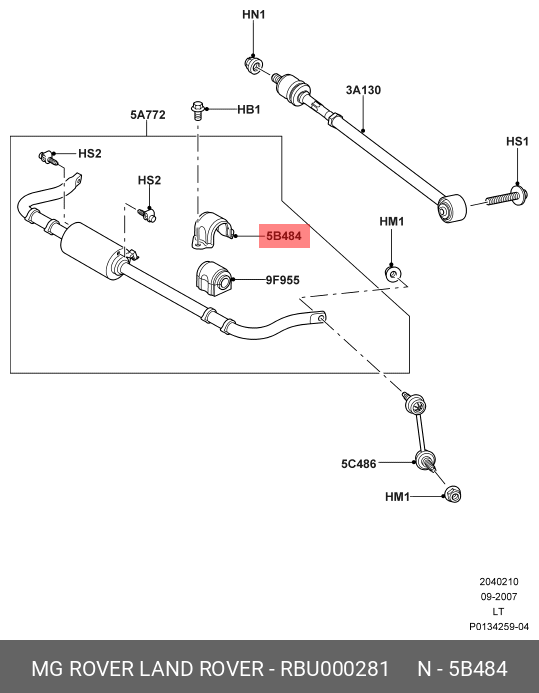 RBU000281 LAND ROVER CLAMP - RUBBER BUSH,CLAMP - RUBBER BUSH,SCHELLE - GUMMILAGER