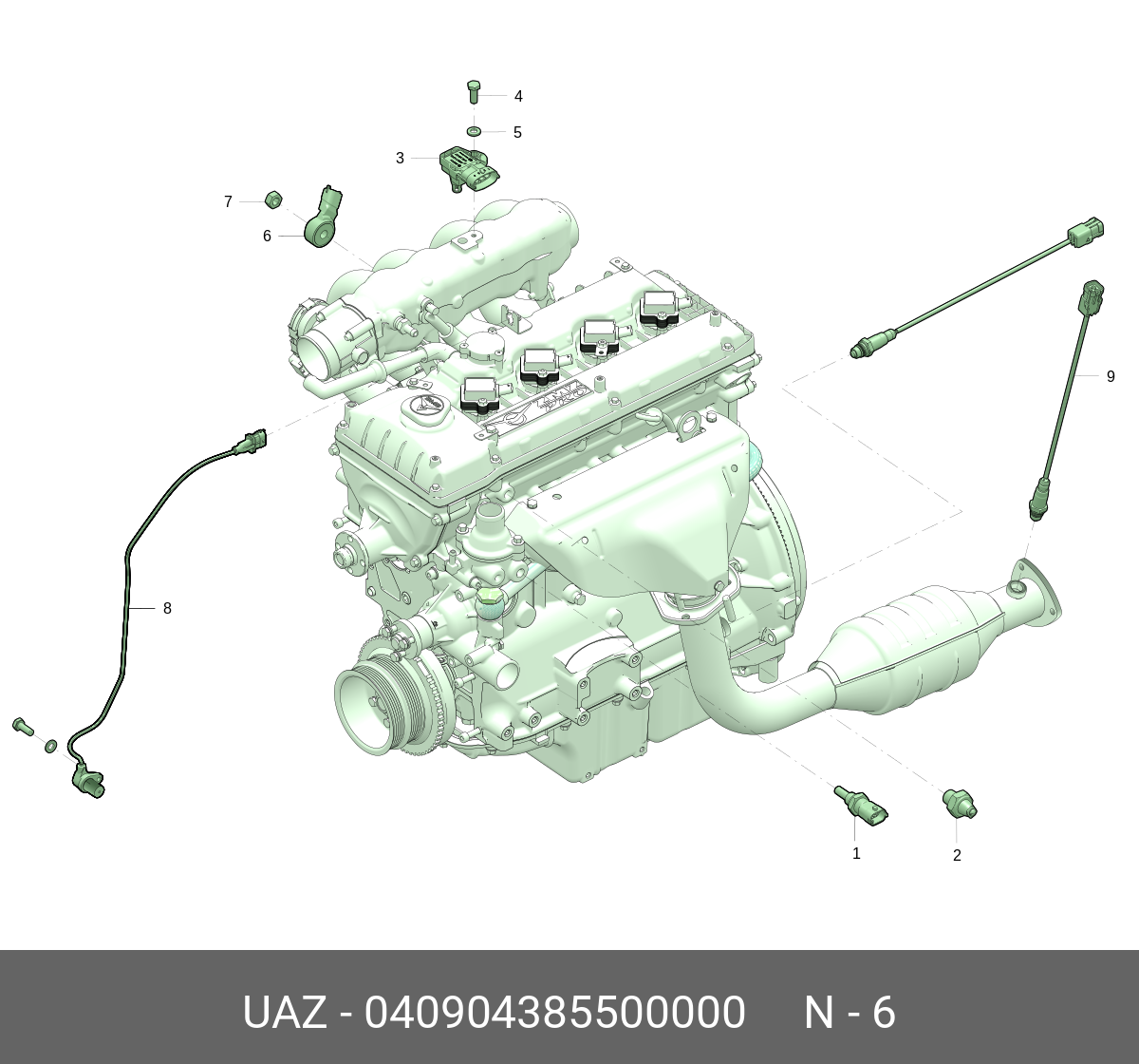 40904385500000 UAZ Датчик детонации