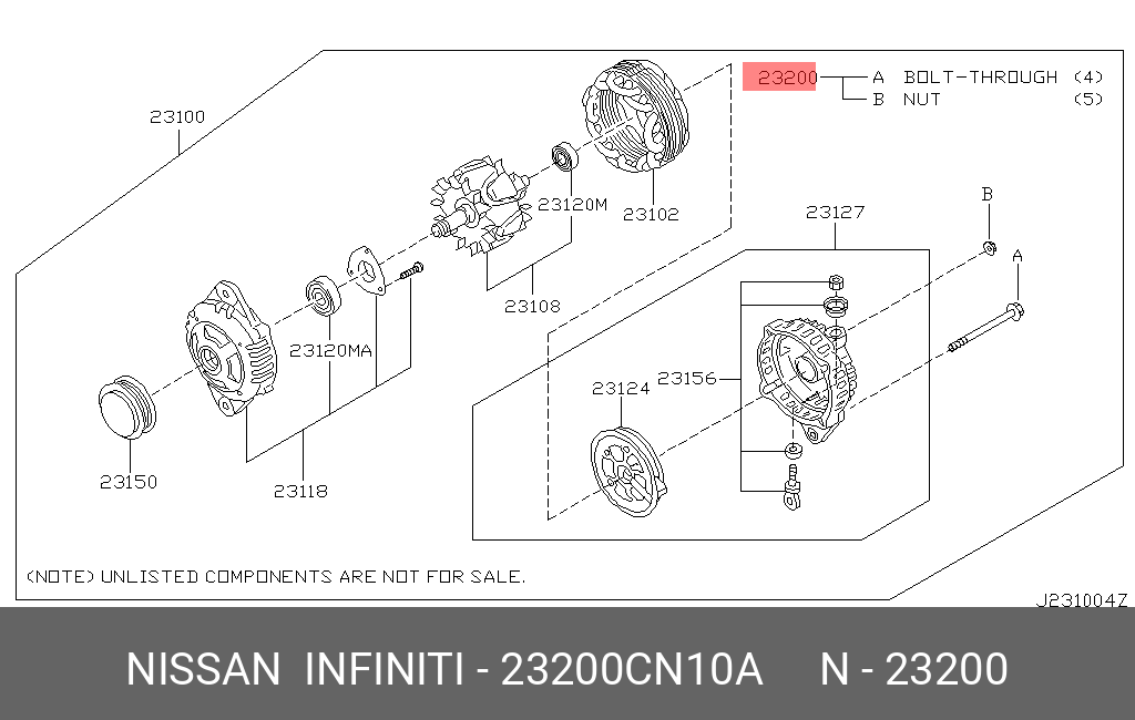 23200CN10A NISSAN SCREW SET