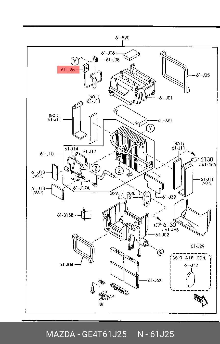GE4T61J25 MAZDA 