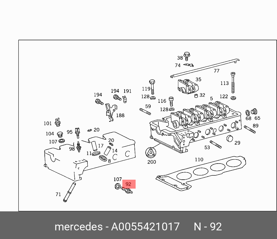 A0055421017 MERCEDES-BENZ ДАТЧИК ТЕМПЕРАТУРЫ