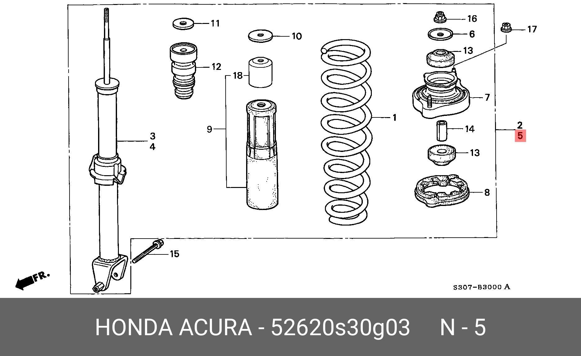 52620S30G03 HONDA Амортизатор