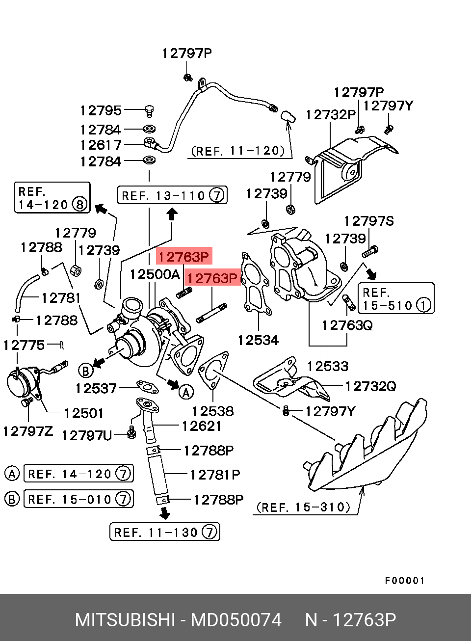 MD050074 MITSUBISHI ШПИЛЬКА