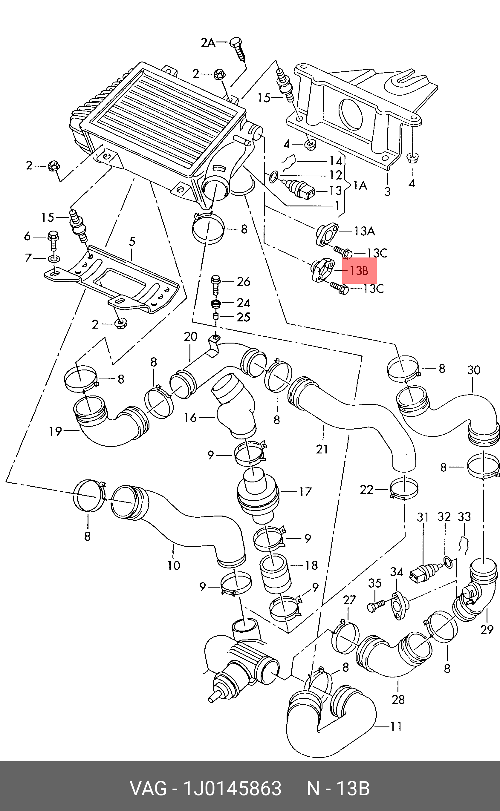 1J0145863 VAG Заглушка