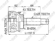 TG7233Z43 TI-GUAR ШРУС