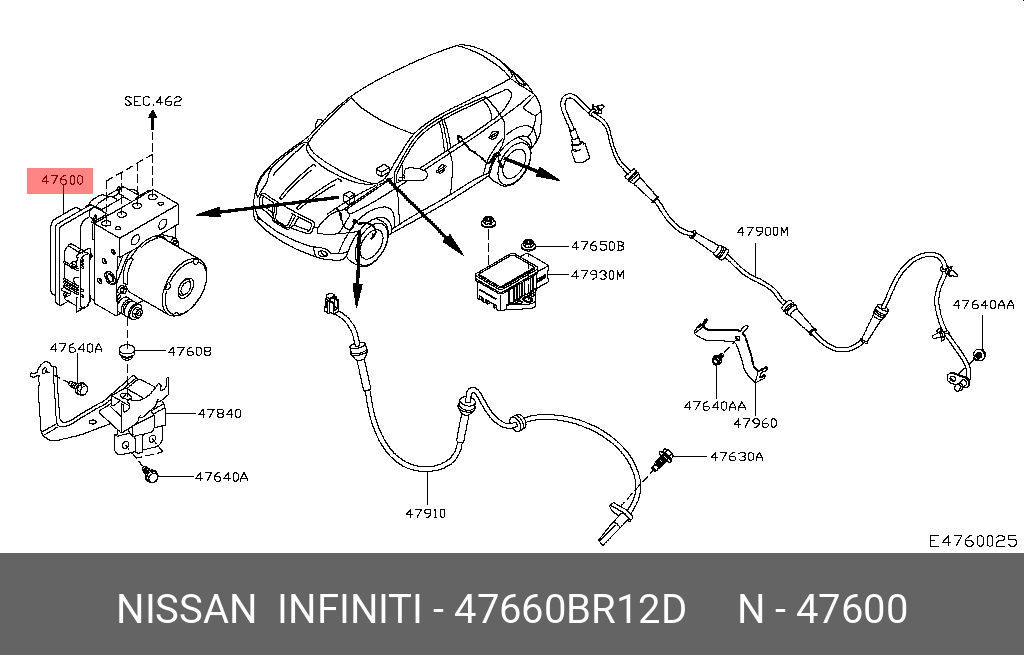 47660BR12D NISSAN -