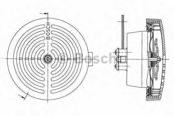 0320223024 BOSCH Звуковой сигнал