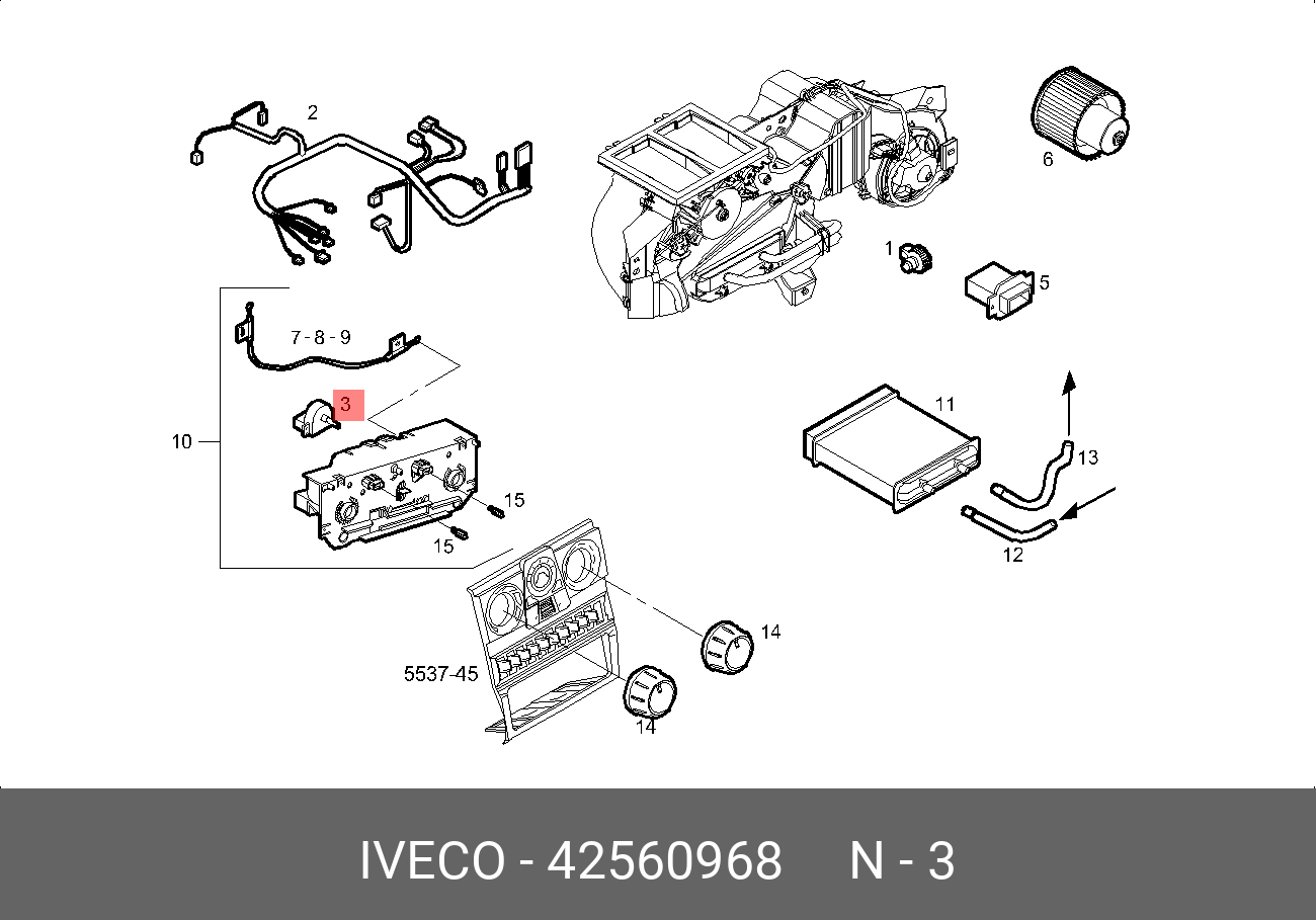 42560968 IVECO Переключатель
